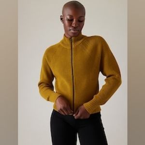 Athleta EN ROUTE FULL ZIP SWEATER